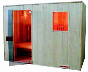 Sauna combi en pica Nordique  200 x 109 x 200