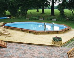 Photo piscine bois